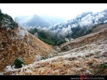 广西百色乐业县五台山雪景